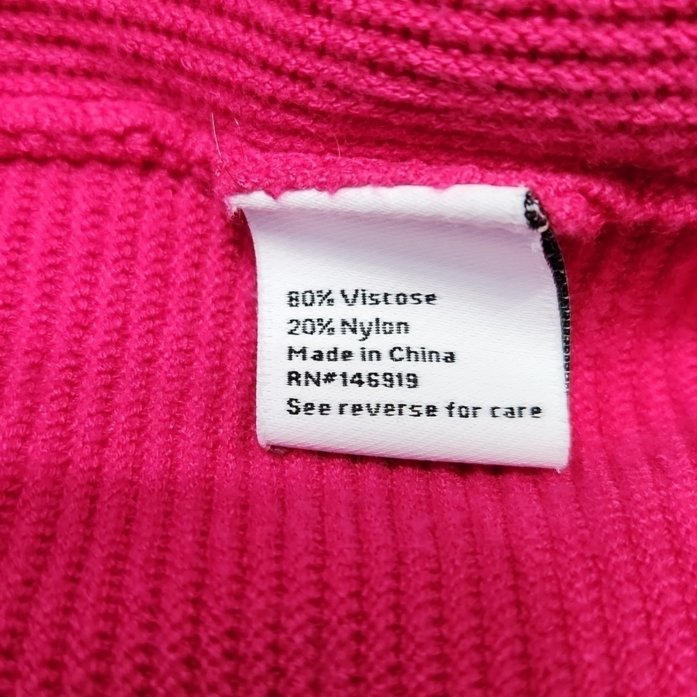 Nine West Bright Pink Ribbed Sweater - Picture 14 of 14